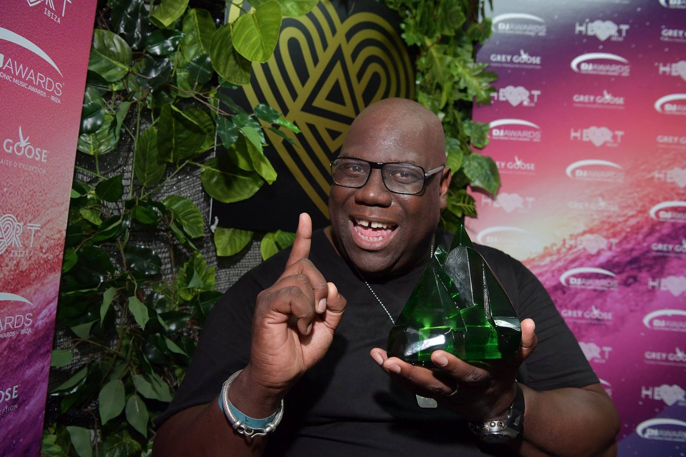 Carl Cox with his DJ Award